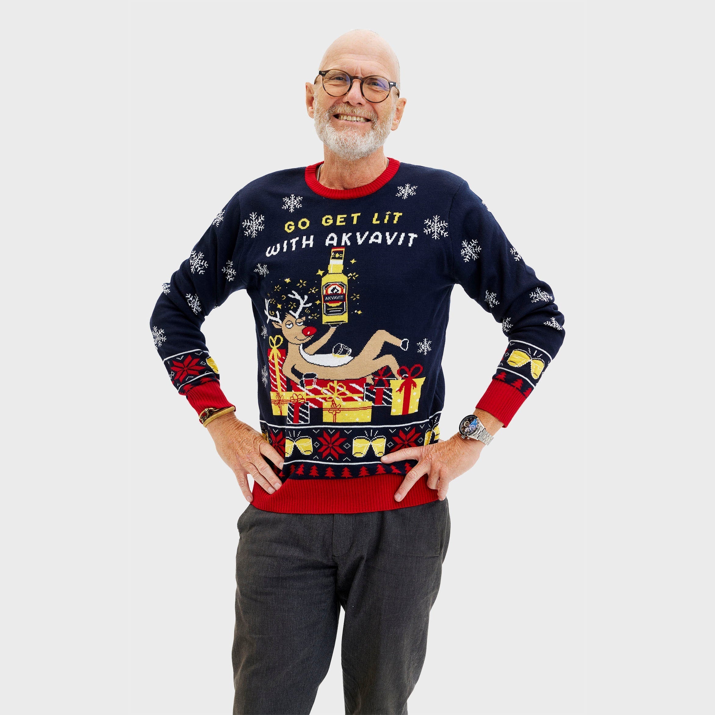 Akvavit Christmas Sweater β Men